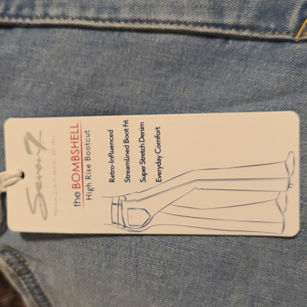Host Pick NWT SEVEN7 JEANS Bombshell High Rise Bootcut Plus Size - Picture 5 of 11